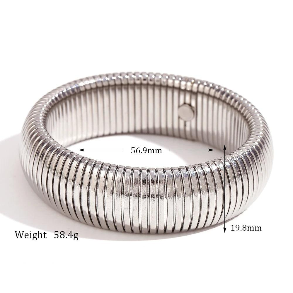 Fusion Bands - 20mm Wide Gold / Silver Bracelet