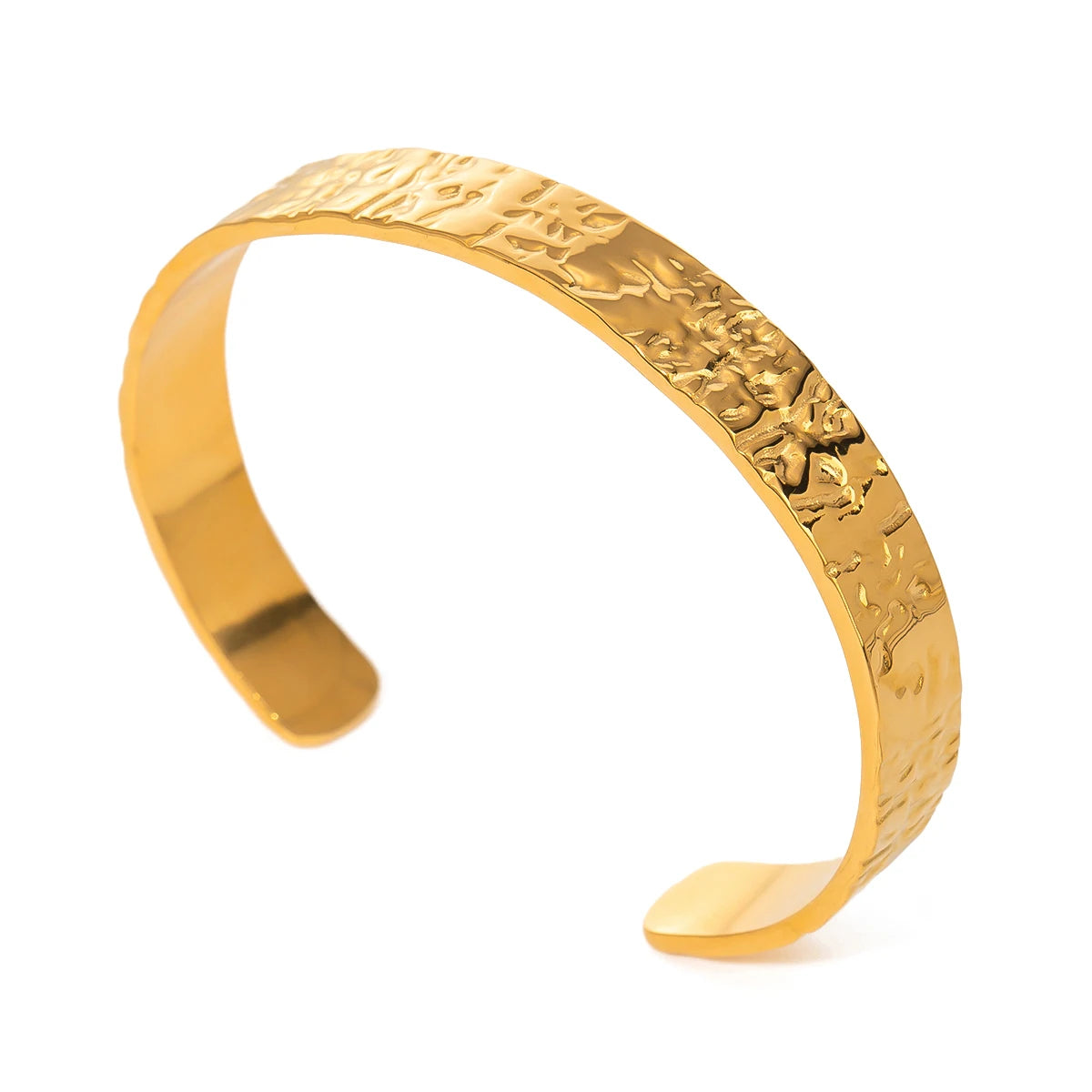 Textured Gold Cuff Bracelet