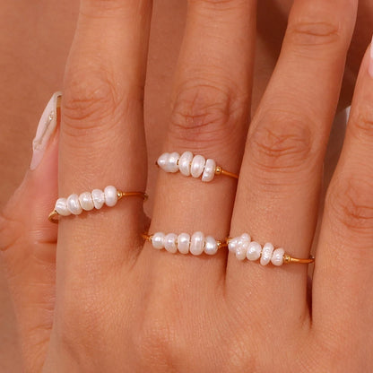 Mystical Wisdom - Mini Pearls Ring