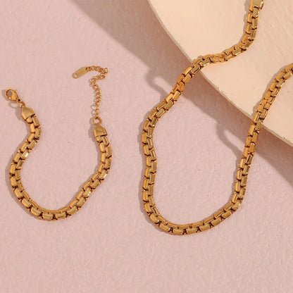 Golden Grace: Thick Chain Choker Necklace