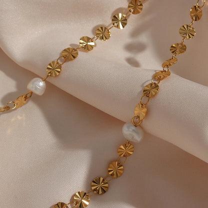 Kindness and Compassion - 18k Necklace with Pearls