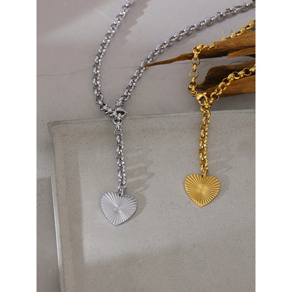 Run Freely - 18k Gold | Silver Heart Necklace