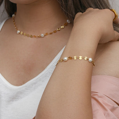 Kindness and Compassion - 18k Bracelet with Pearls