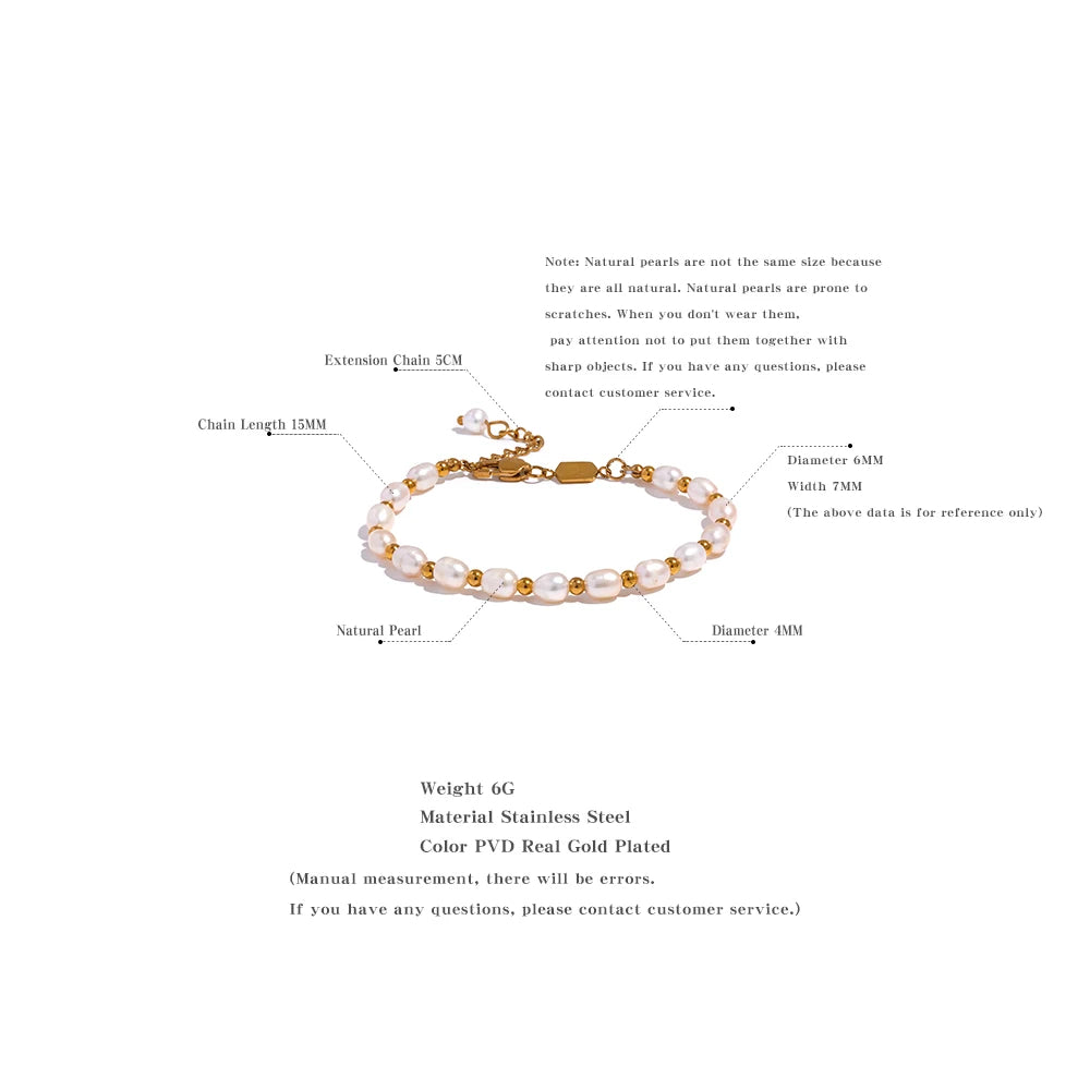 Universal Truth - Gold Pearl Bracelet