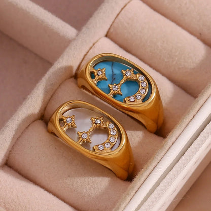 The Moon - Gold Ring
