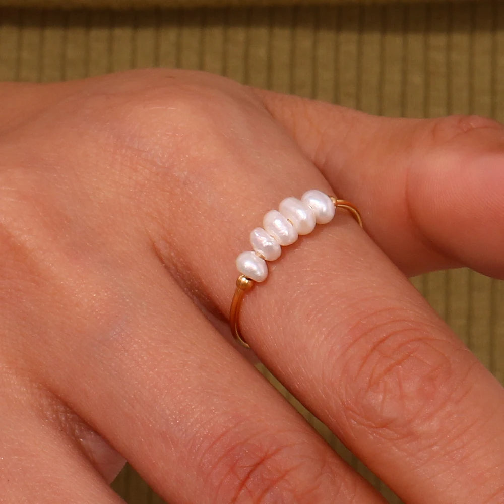 Mystical Wisdom - Mini Pearls Ring