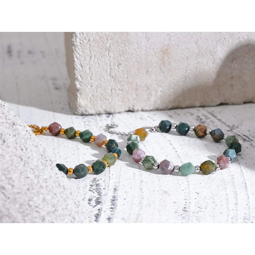 Free Spirit -  Indian Agate Bracelet for Men