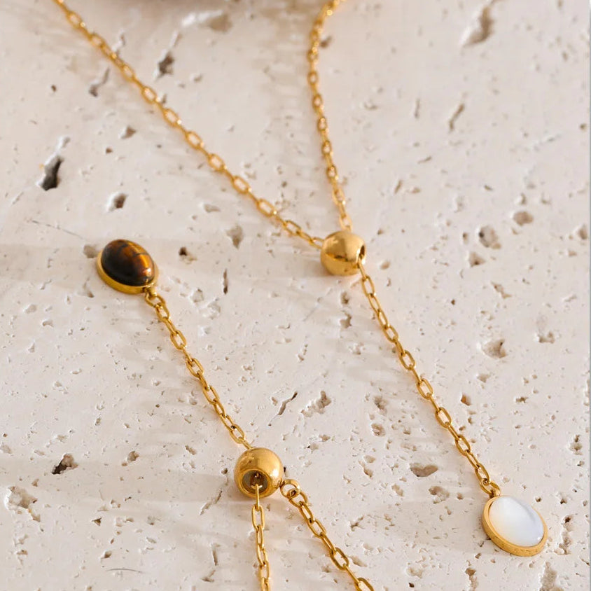 Courageous Soul -  Tiger’s Eye Lariat Necklace