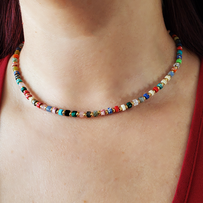 Chance for Growth - Chakra Necklace with a mix of Gemstones