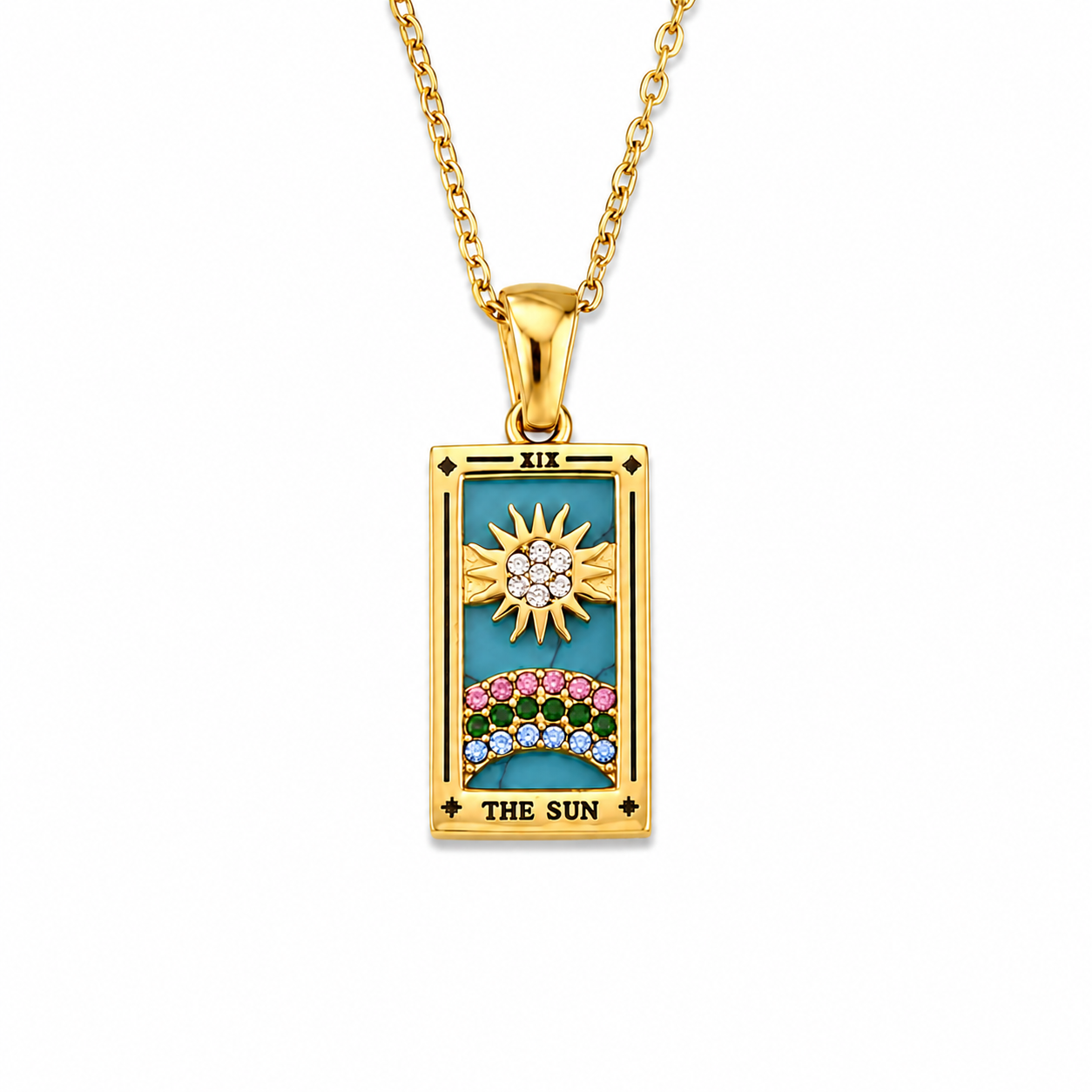 The Sun - Tarot Card Necklace