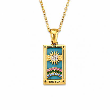 The Sun - Tarot Card Necklace