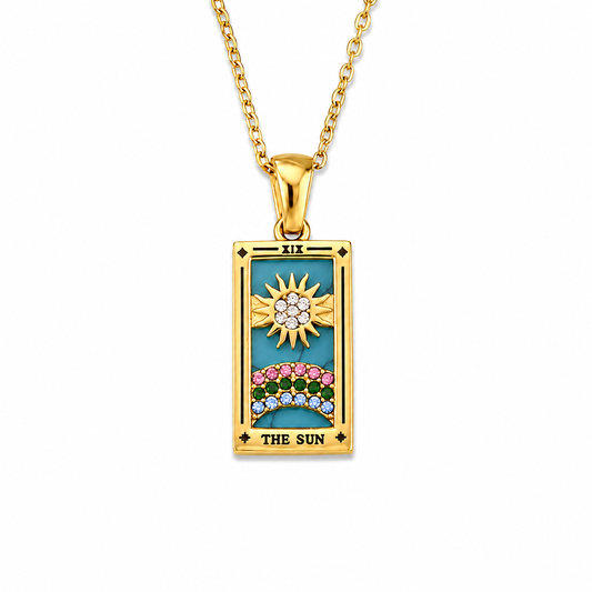 The Sun - Tarot Card Necklace