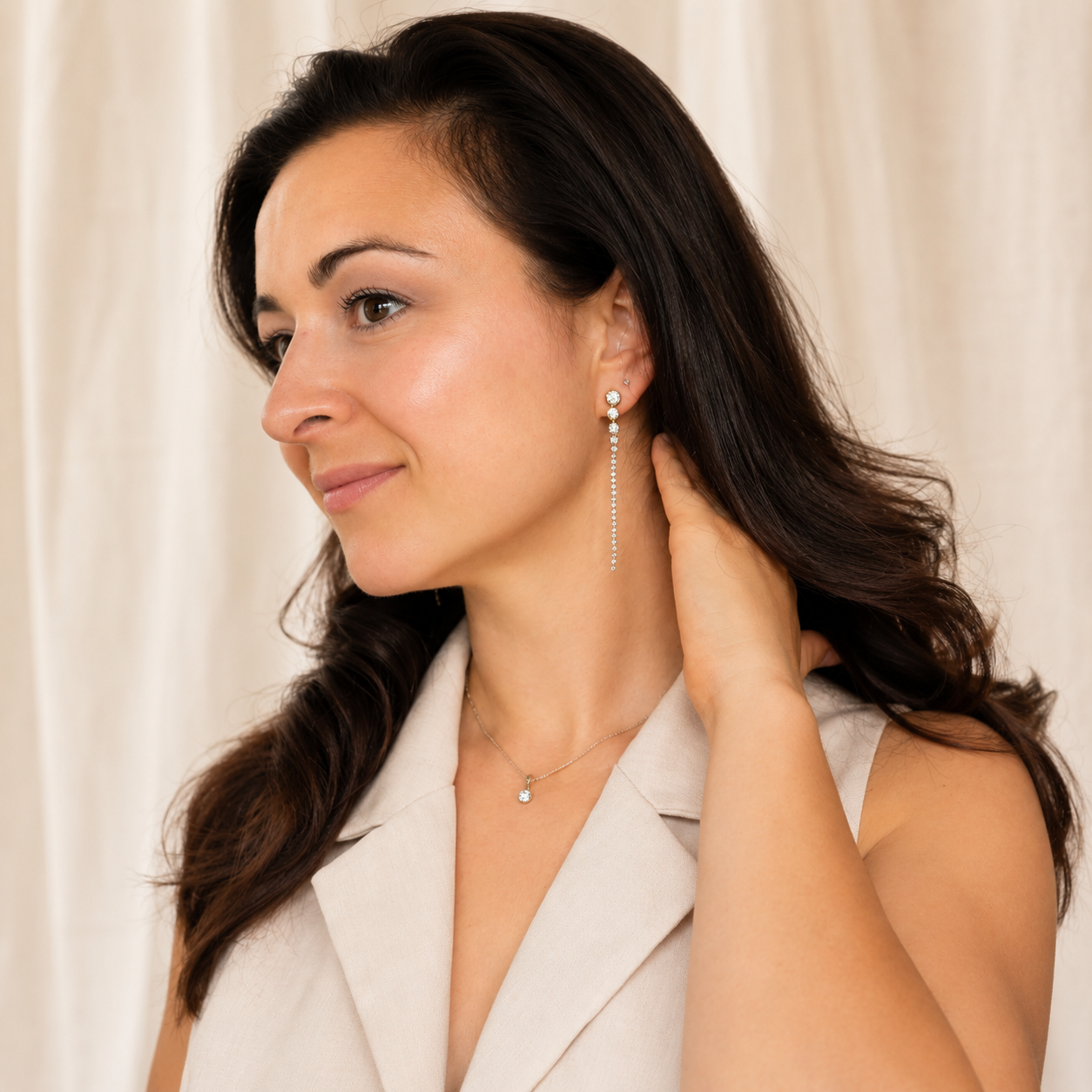 Lumière Celeste Drop Earrings