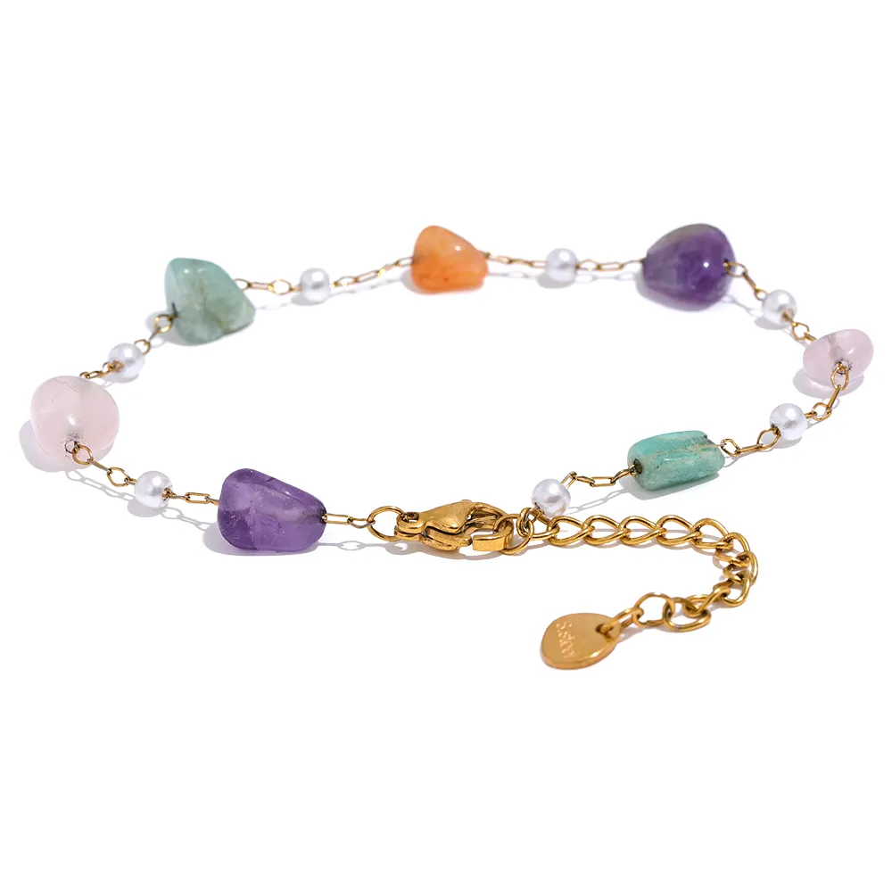 Inner Connection - Chakra Necklace and Bracelet with a mix of Gemstones