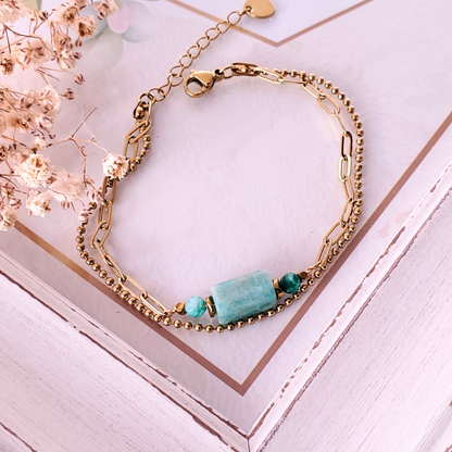 Glorious Future - 18k Amazonite Bracelet