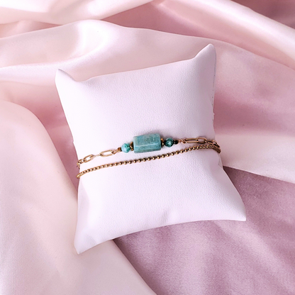 Glorious Future - 18k Amazonite Bracelet