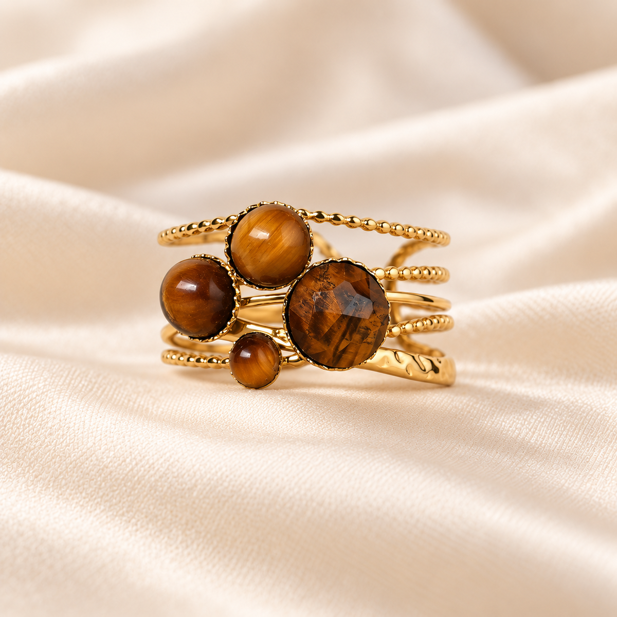Amara – Tiger's Eye Gemstone Ring