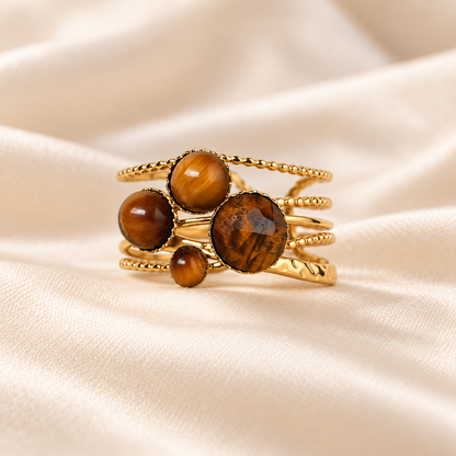 Amara – Tiger's Eye Gemstone Ring