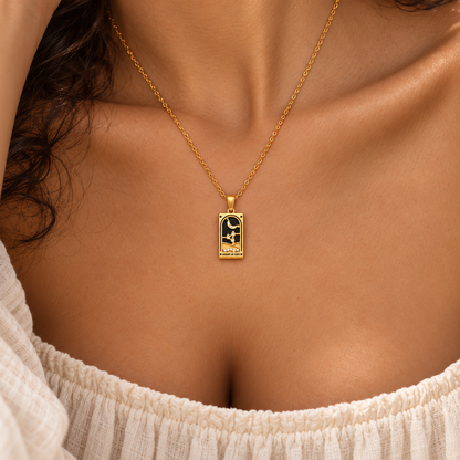 Knight of Cups - Tarot Card Necklace