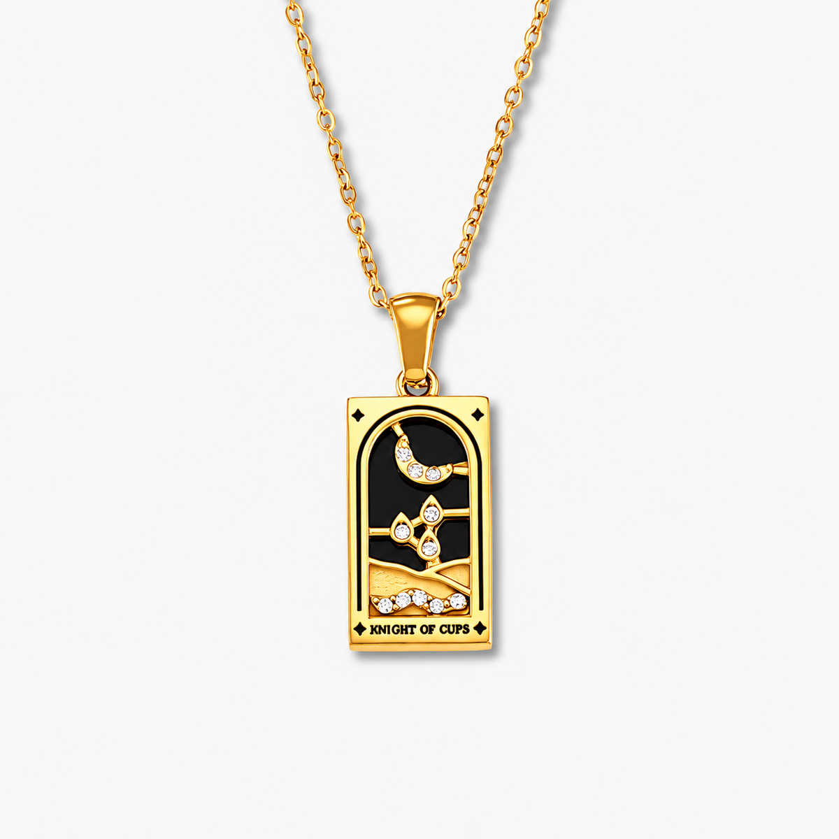 Knight of Cups - Tarot Card Necklace