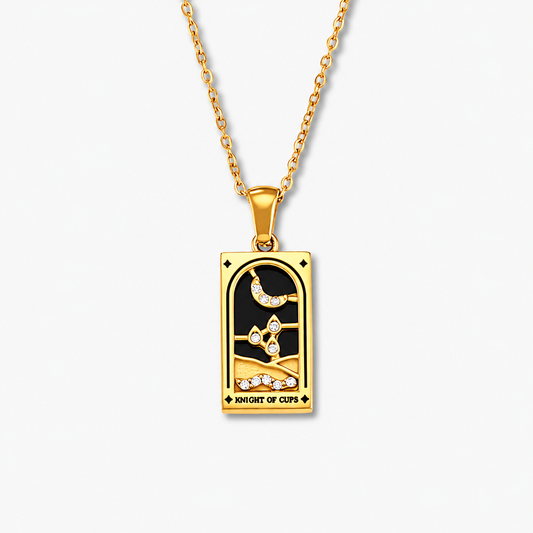 Knight of Cups - Tarot Card Necklace
