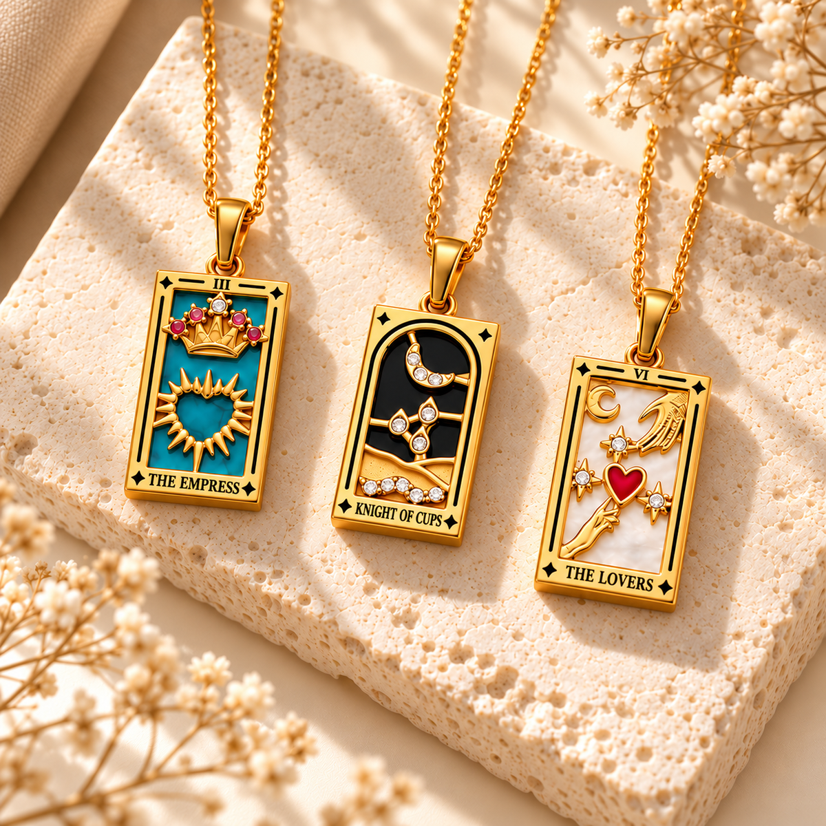 Knight of Cups - Tarot Card Necklace