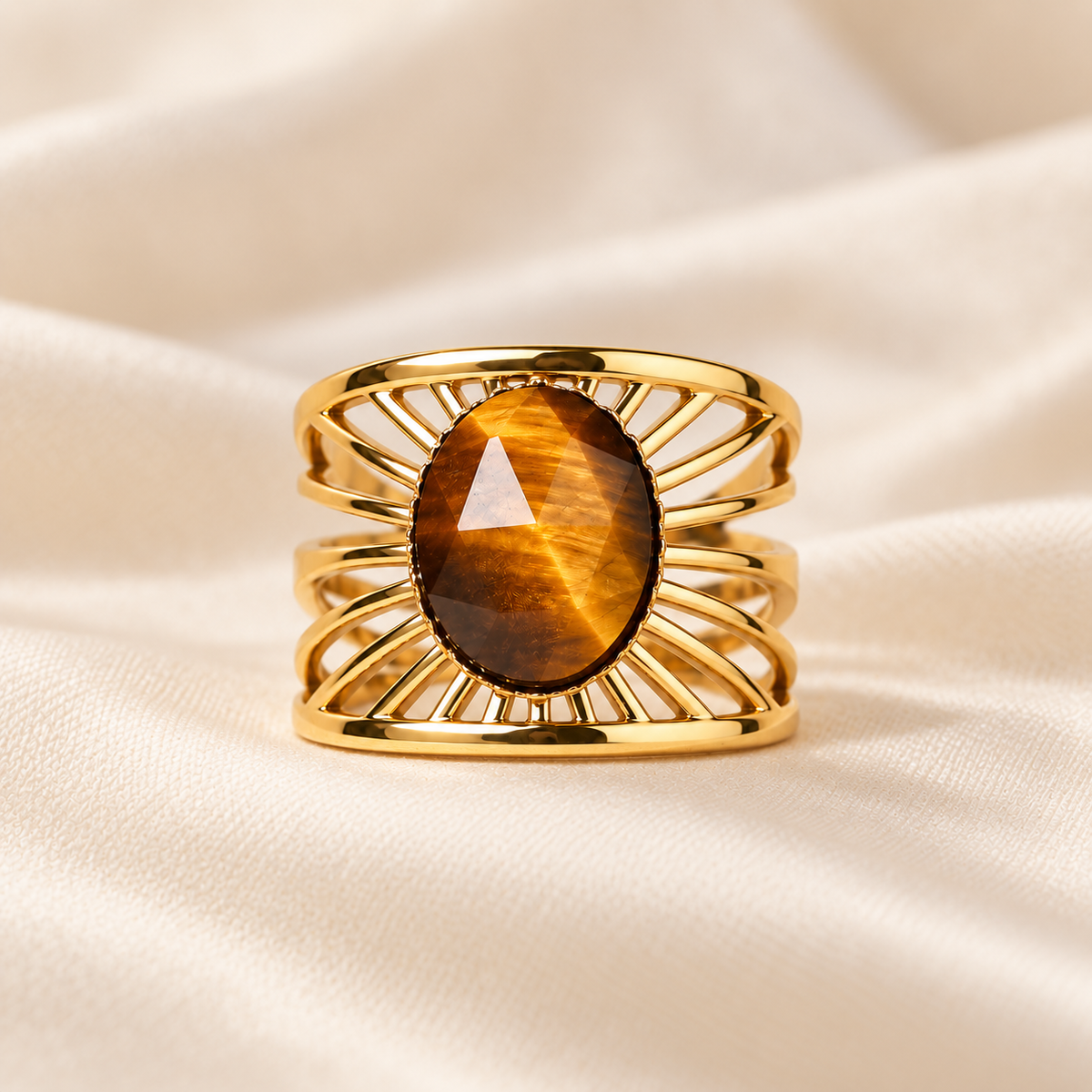 Aurelia – Tiger’s Eye Gemstone Ring