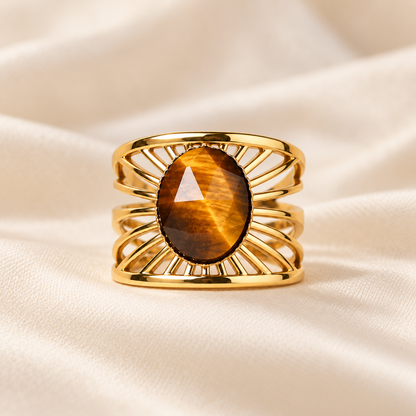 Aurelia – Tiger’s Eye Gemstone Ring