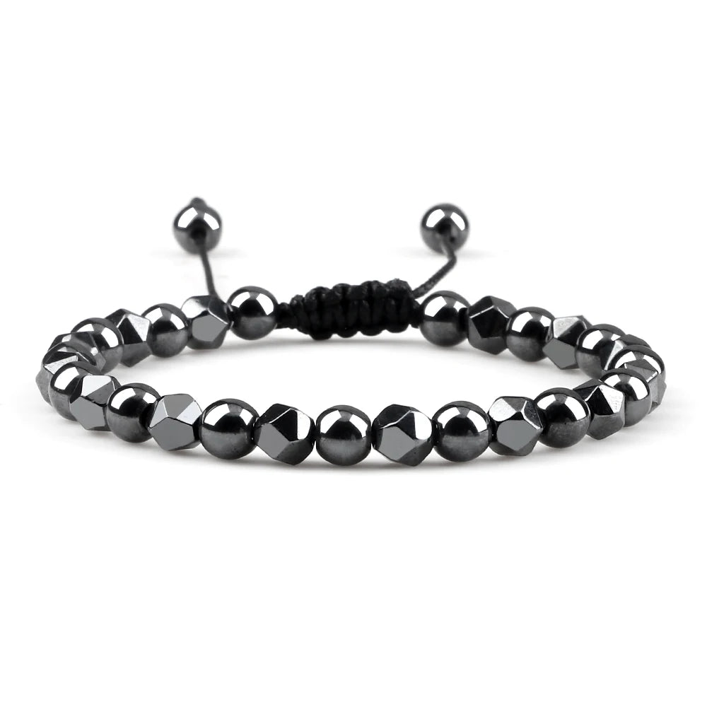 Spirit and Joy - Adjustable Bracelet with Hematite For Men I Women