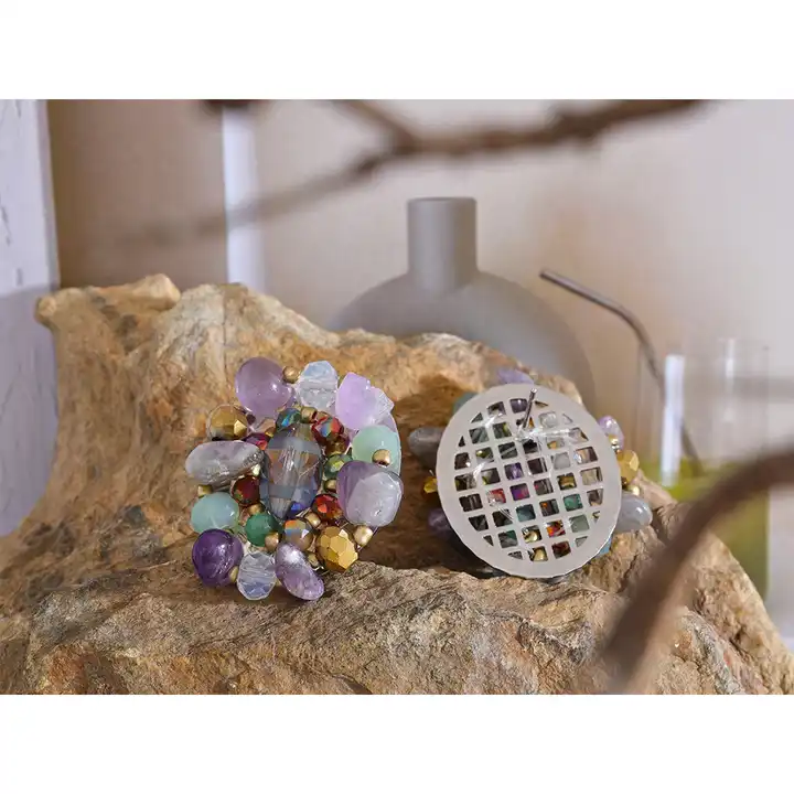 Higher Potential - Amethyst Stud Earrings