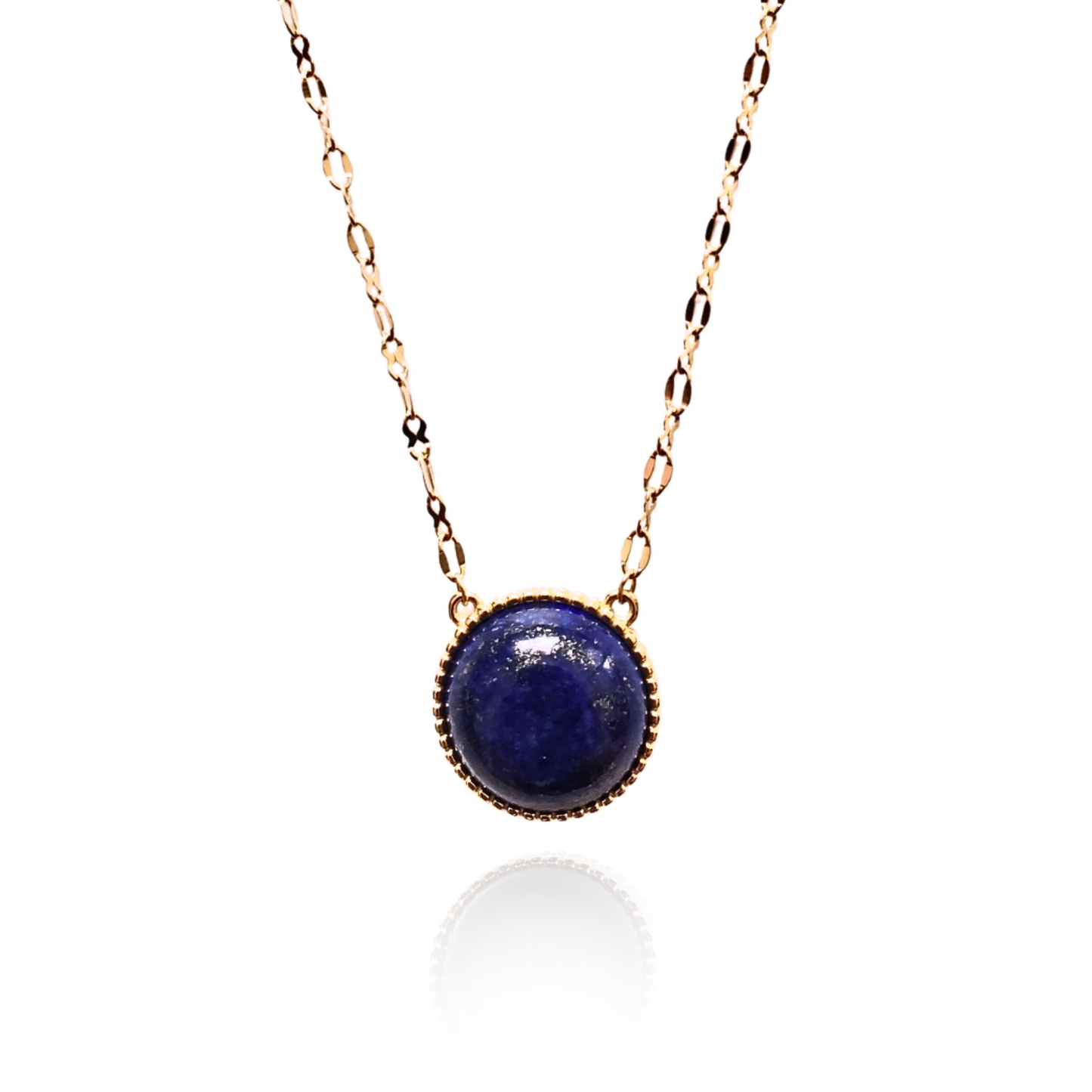 The Higher Mind - Lapis Lazuli Aventurine and Rose Quartz 18k Stainless Necklace