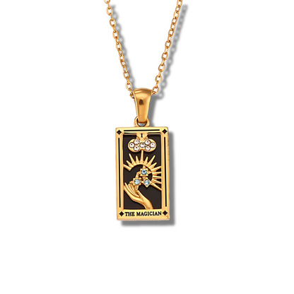 The Magician - Tarot card Dainty  18k | Silver Necklace