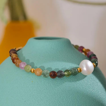 Open Mind - Tourmaline and Pearl Bracelet