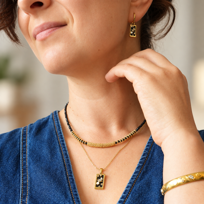 Quiet Strength - Faceted Necklace with Black Onyx