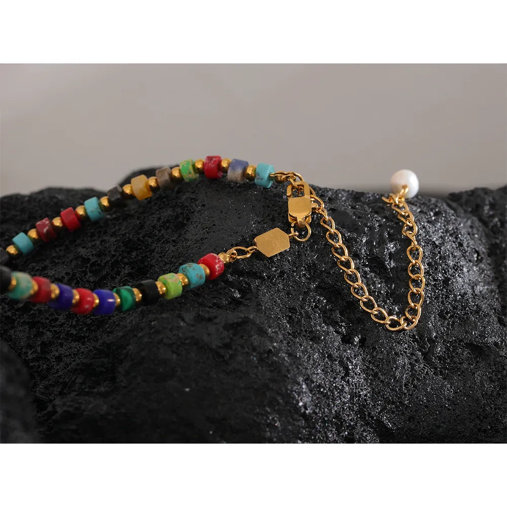 Chance for Growth - Chakra Necklace with a mix of Gemstones