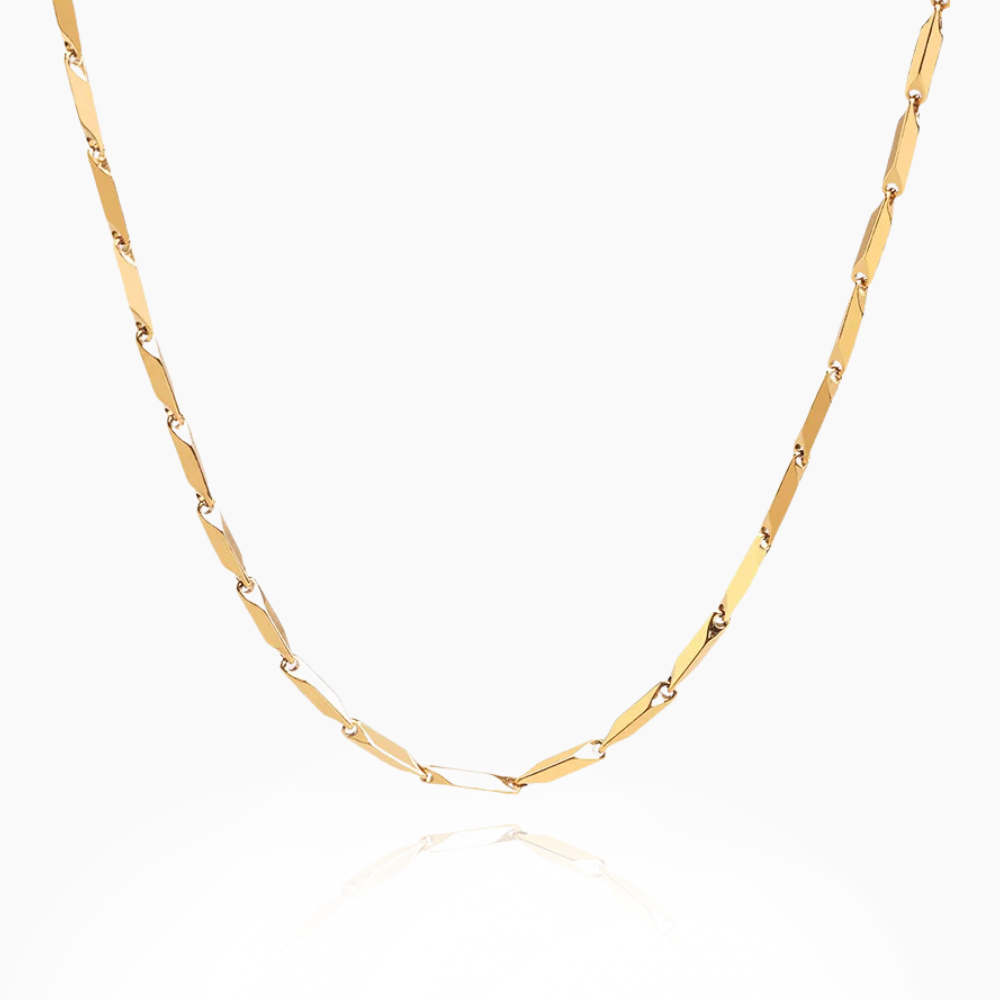 Sleek Links: Gold Chain Choker Necklace