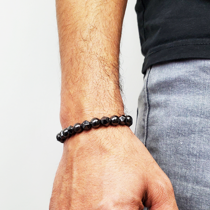 Spirit and Joy - Adjustable Bracelet with Hematite For Men I Women