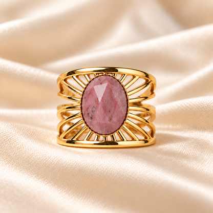 Aurelia – Rhodonite Gemstone Ring