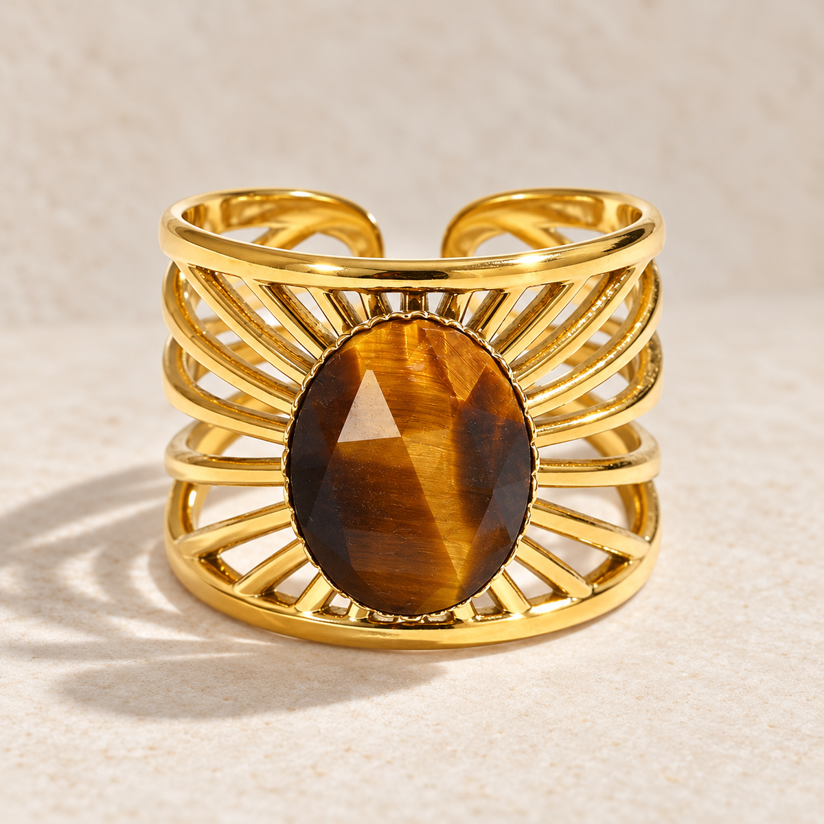 Aurelia – Tiger’s Eye Gemstone Ring