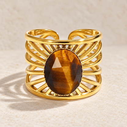 Aurelia – Tiger’s Eye Gemstone Ring