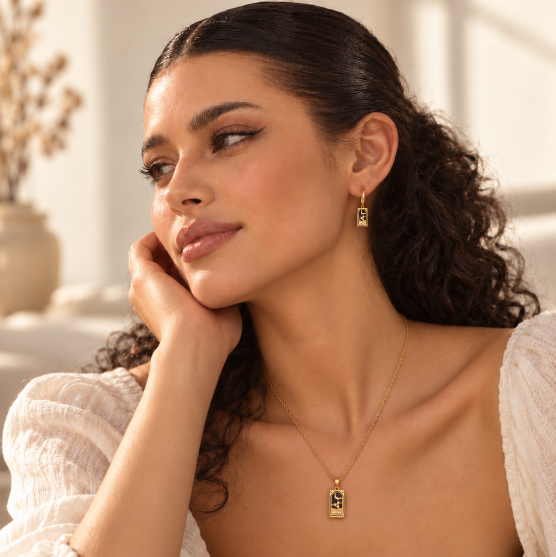 Knight of Cups - Tarot Card Necklace