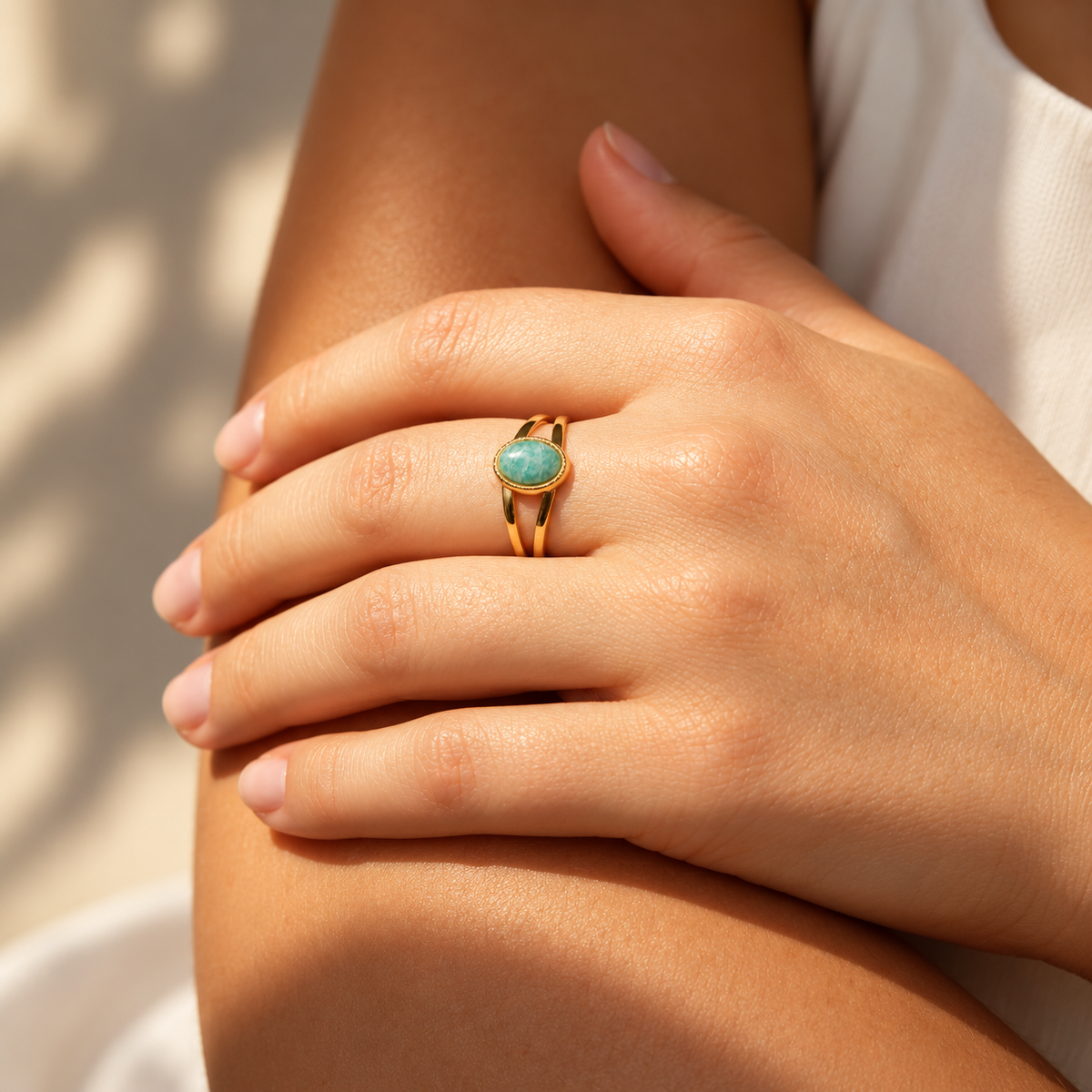 Siena – Amazonite Gemstone Ring