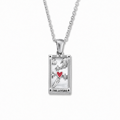 The Lovers - Tarot Card Necklace