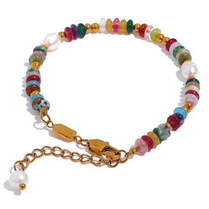 The Aura - Tourmaline and Pearl Bracelet