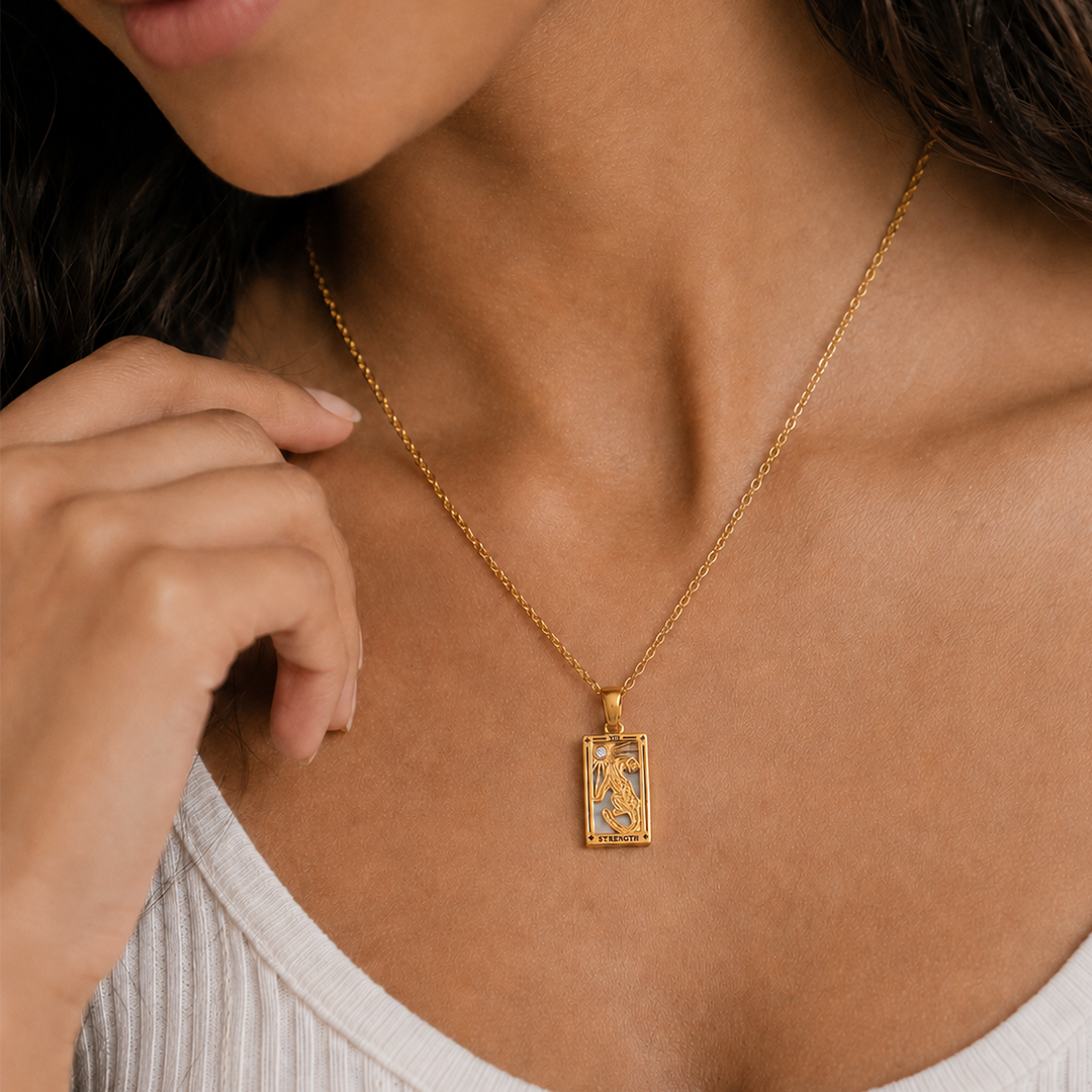 Strength - Tarot Card Necklace