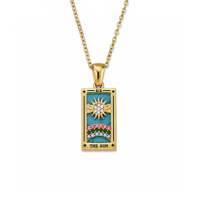 The Sun - Tarot Card Necklace