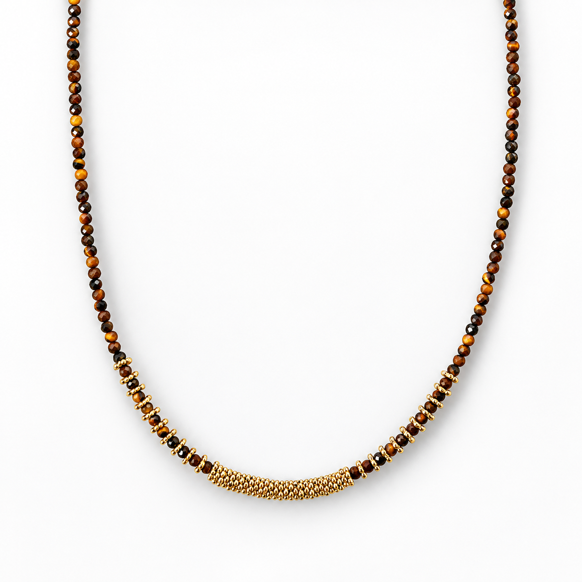 Courage Within - Faceted Necklace with Tiger's Eye