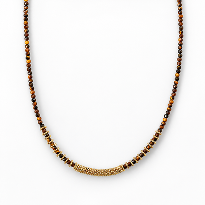 Courage Within - Faceted Necklace with Tiger's Eye