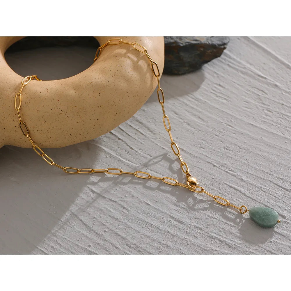 Bright Ideas - Green Agate Necklace Choker