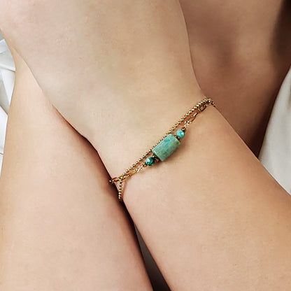 Glorious Future - 18k Amazonite Bracelet